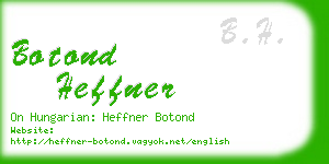 botond heffner business card